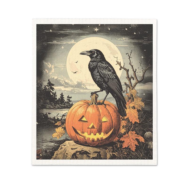 Pumpkin & Crow Swedish Dishcloth
