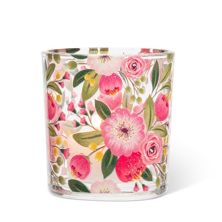 Bright Florals Votive Candle Holder