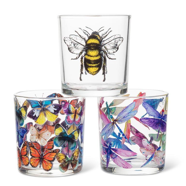 Colourful Butterflies Votive Candle Holder
