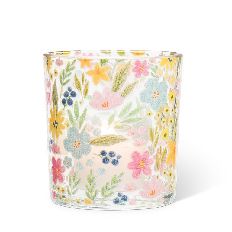 Pastel Floral Votive Candle Holder