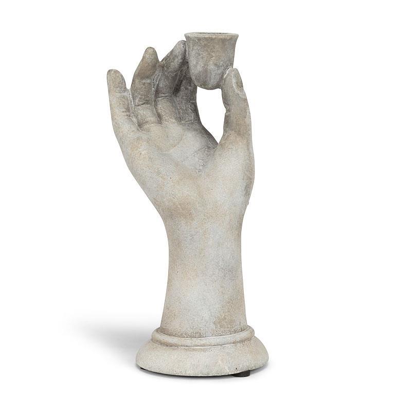 Tall Dainty Hand Candle Taper Holder