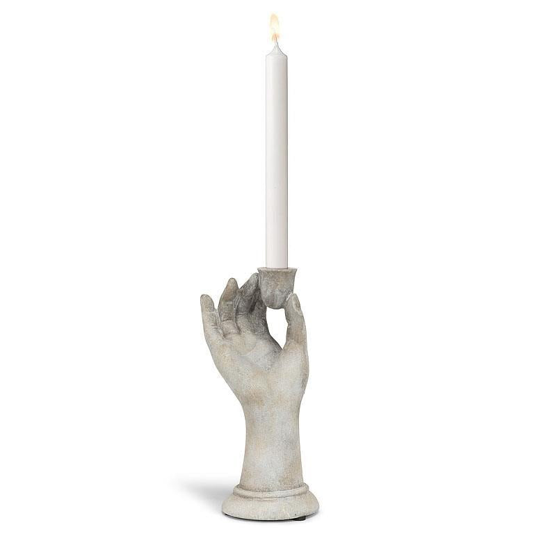 Tall Dainty Hand Candle Taper Holder