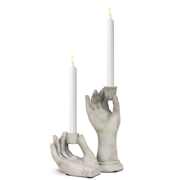 Tall Dainty Hand Candle Taper Holder