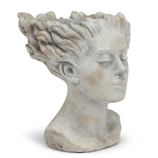 Woman with Blowing Hair Planter