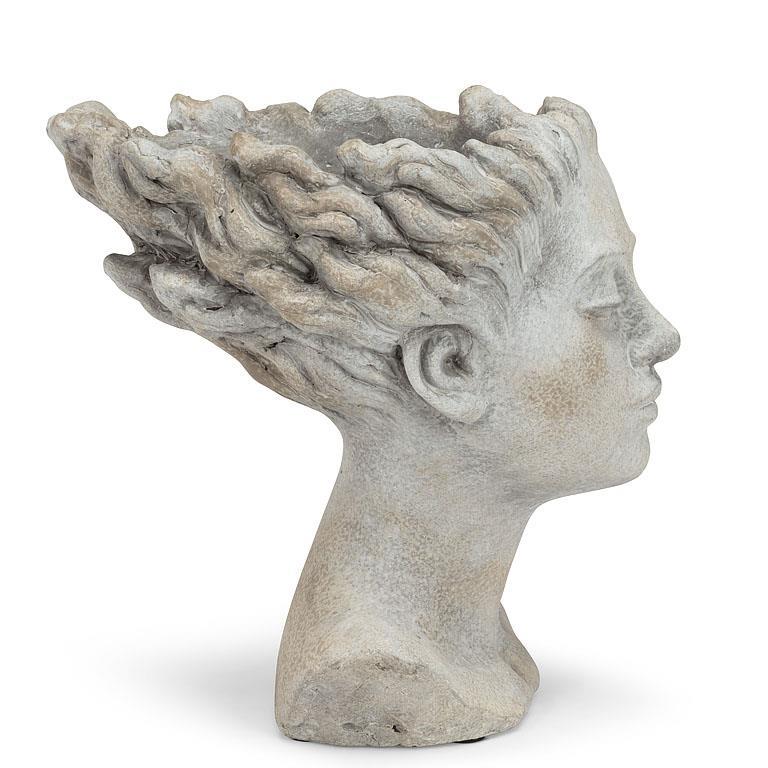 Woman with Blowing Hair Planter