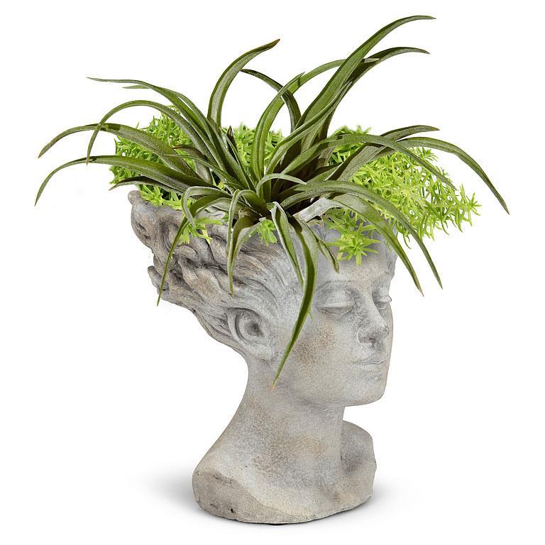 Woman with Blowing Hair Planter