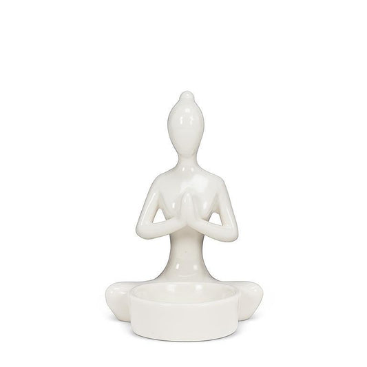 Yoga Tealite Holder - Hands Up Lotus