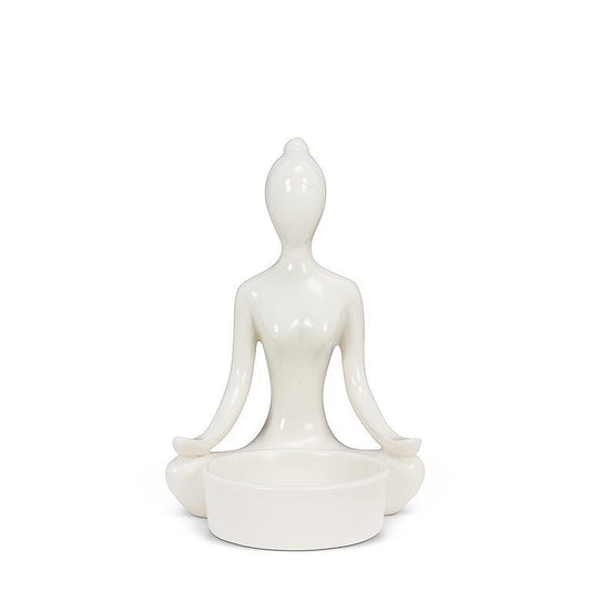 Yoga Tealite Holder - Hands Down Lotus