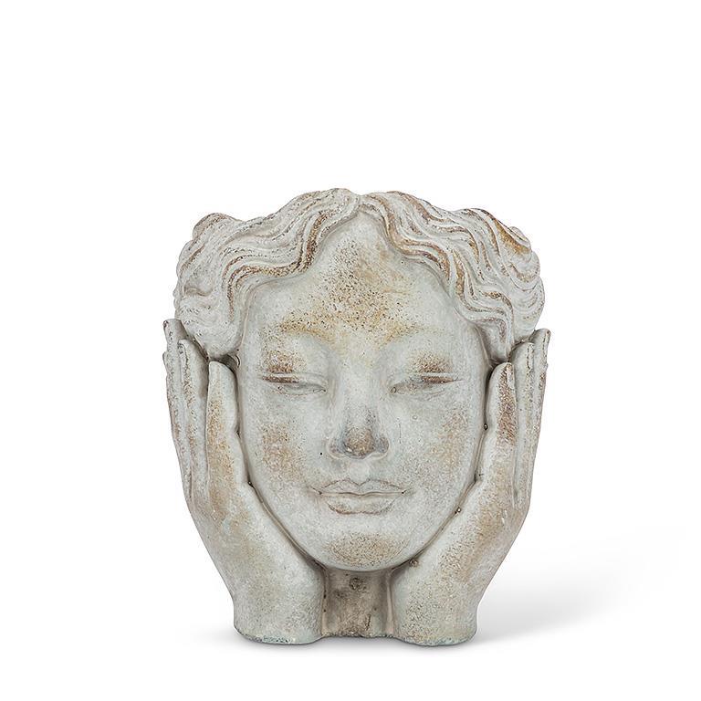 Face in Hands Planter