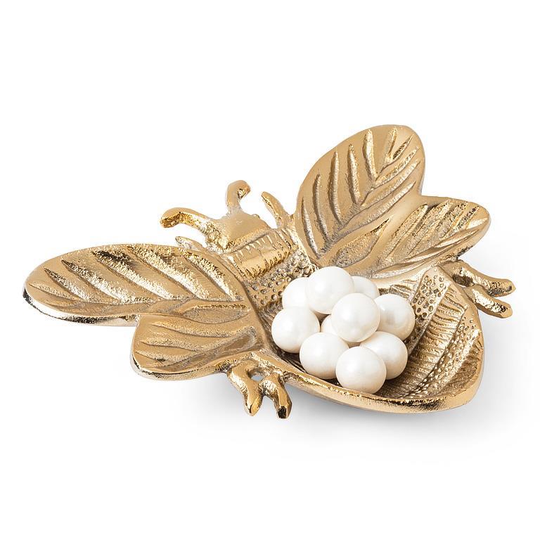 Small Gold Bee Dish