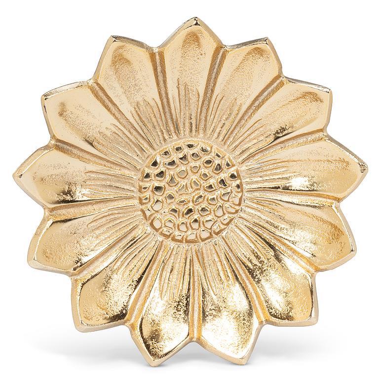 Gold Sunflower Dish