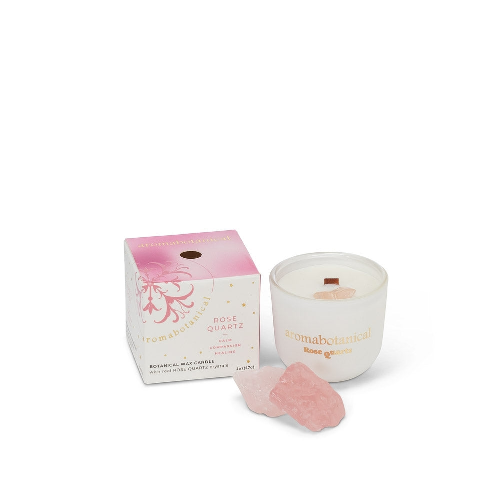 Aromabotanical Rose Quartz Mini Candle