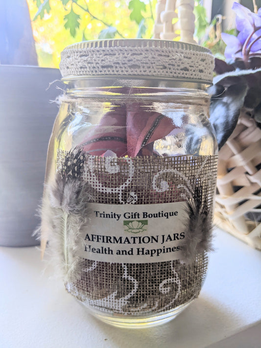 Affirmation Jar - Health & Happiness