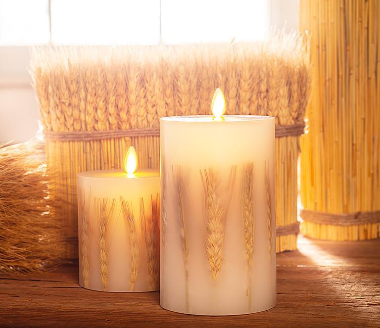 Reallite Flameless Candle - Small Wheat