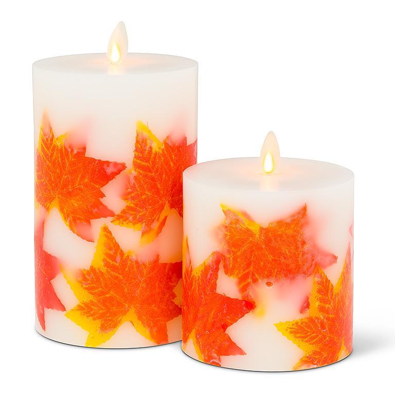 Reallite Flameless Candle - Small Maple Leaf