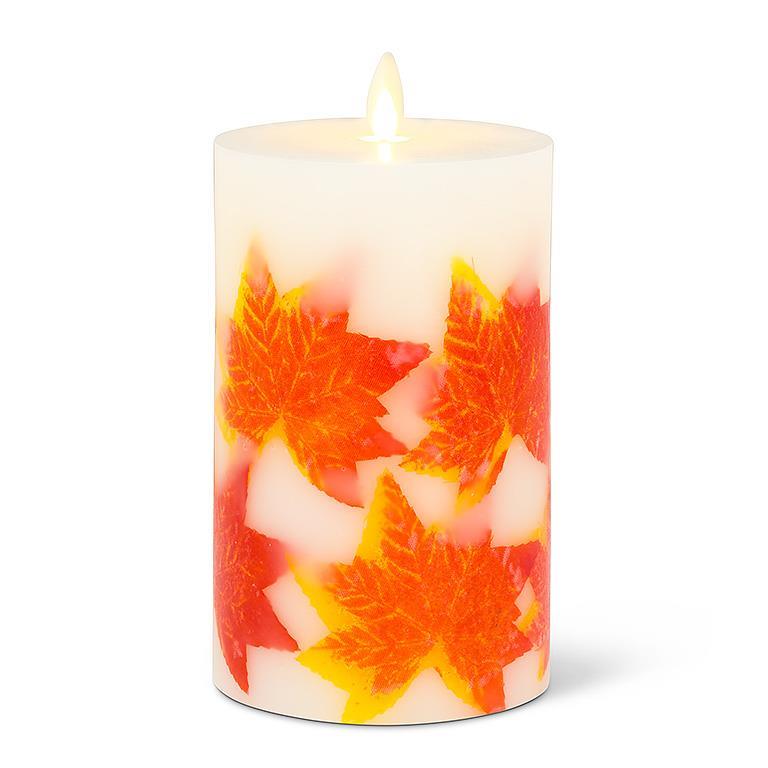 Reallite Flameless Candle - Medium Maple Leaf