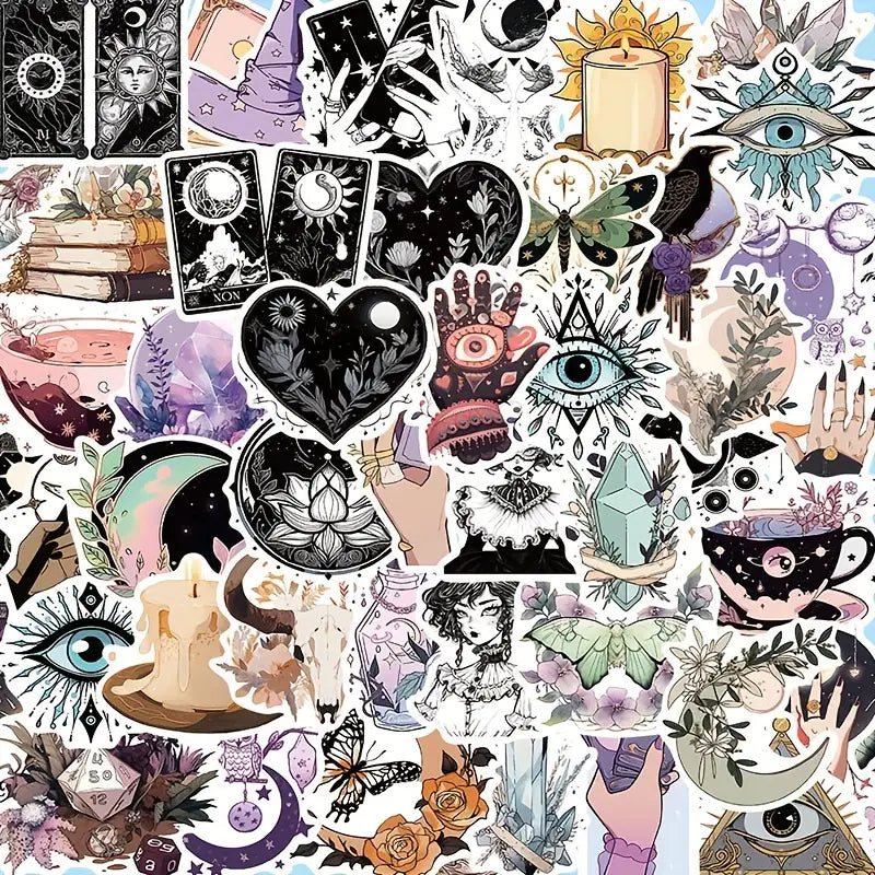 Magical Vibes Journaling Sticker Set - 50 Pieces