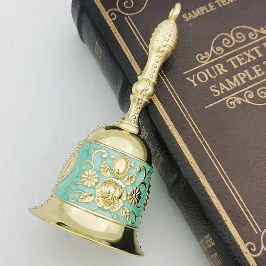 Vintage Ritual Protection Bell - Turquoise & Gold