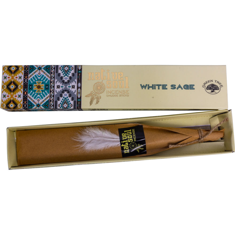 Green Tree Native Soul Stick Incense - White Sage 15g