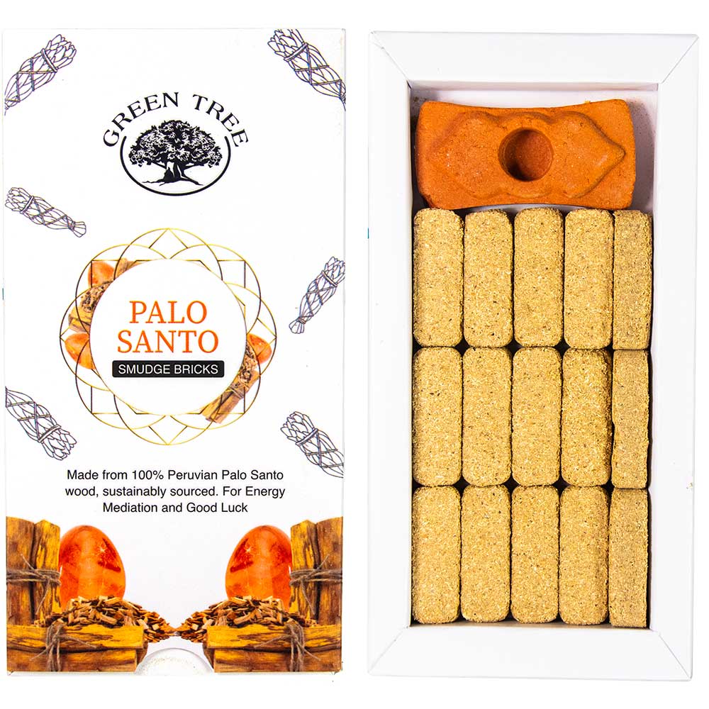 Green Tree Smudge Bricks - Palo Santo (15 pk)