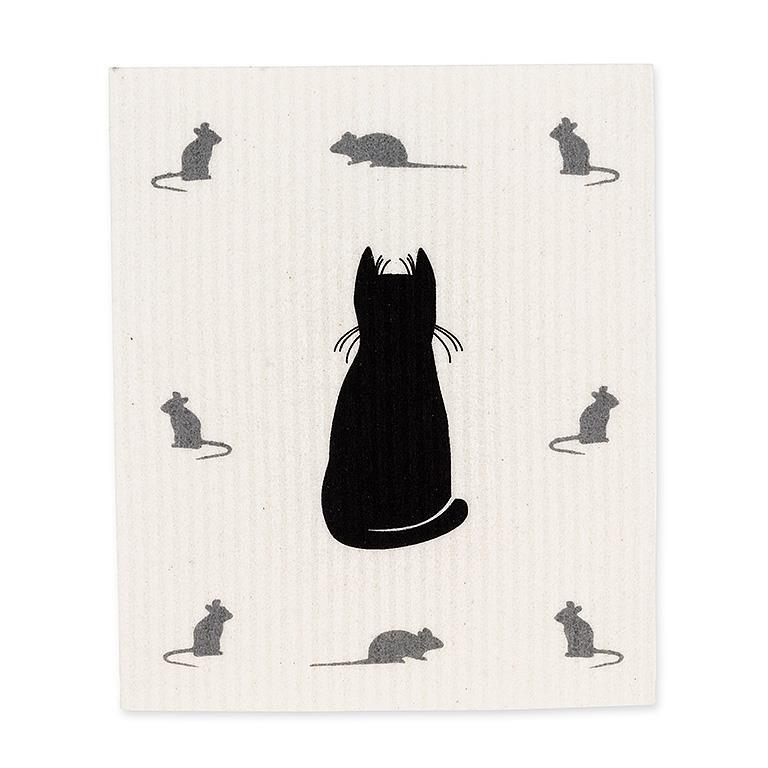 Amazing Swedish Dishcloth - Cat & Mouse