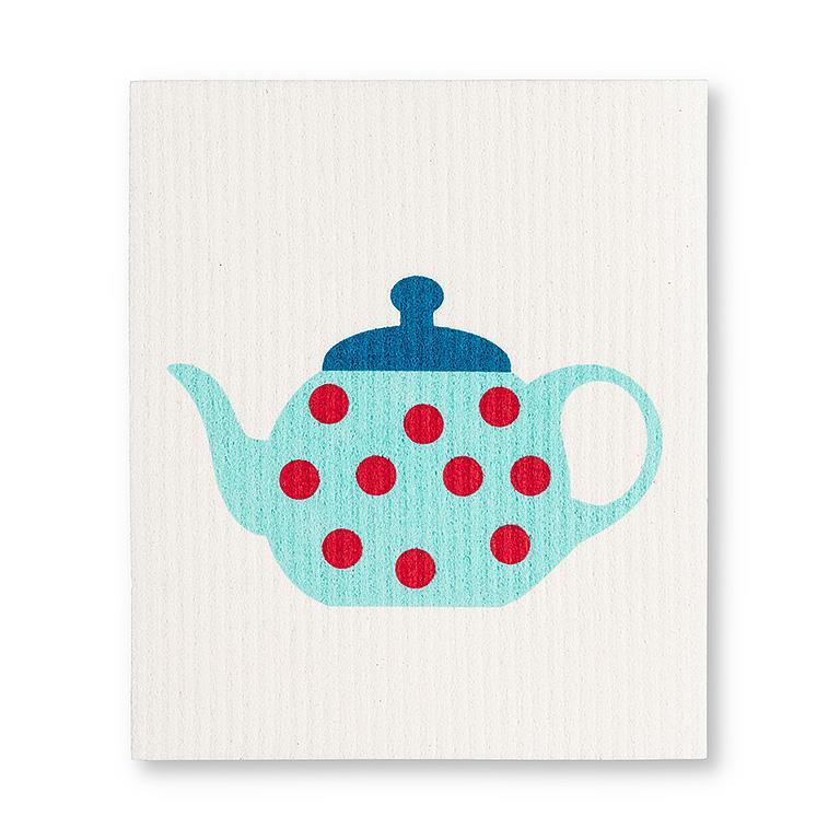 Amazing Swedish Dishcloth - Teapot & Cups (Set of 2)