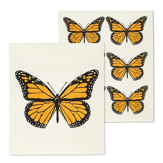 Amazing Swedish Dishcloth - Monarch Butterfly (Set of 2)