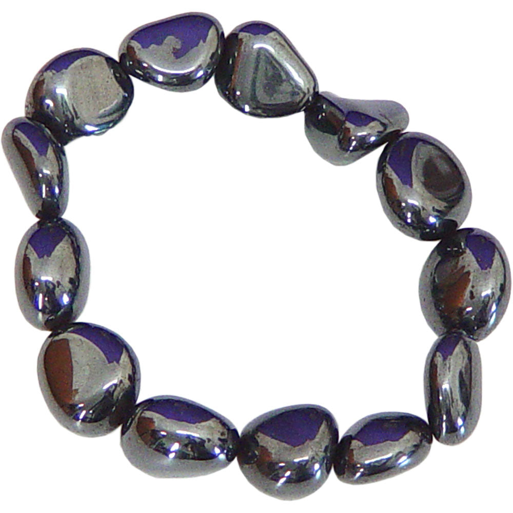 Hematite Tumbled Gemstone Bracelet