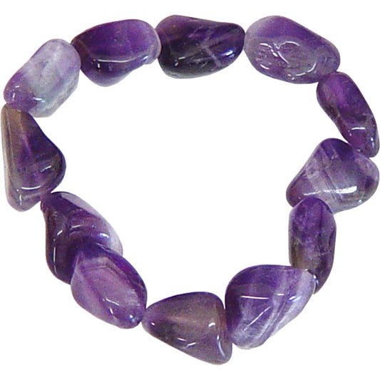 Amethyst Tumbled Gemstone Bracelet