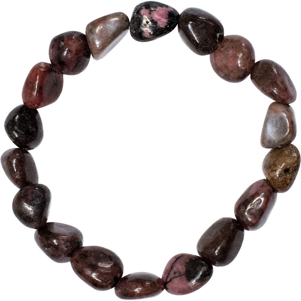 Rhodonite Tumbled Gemstone Bracelet