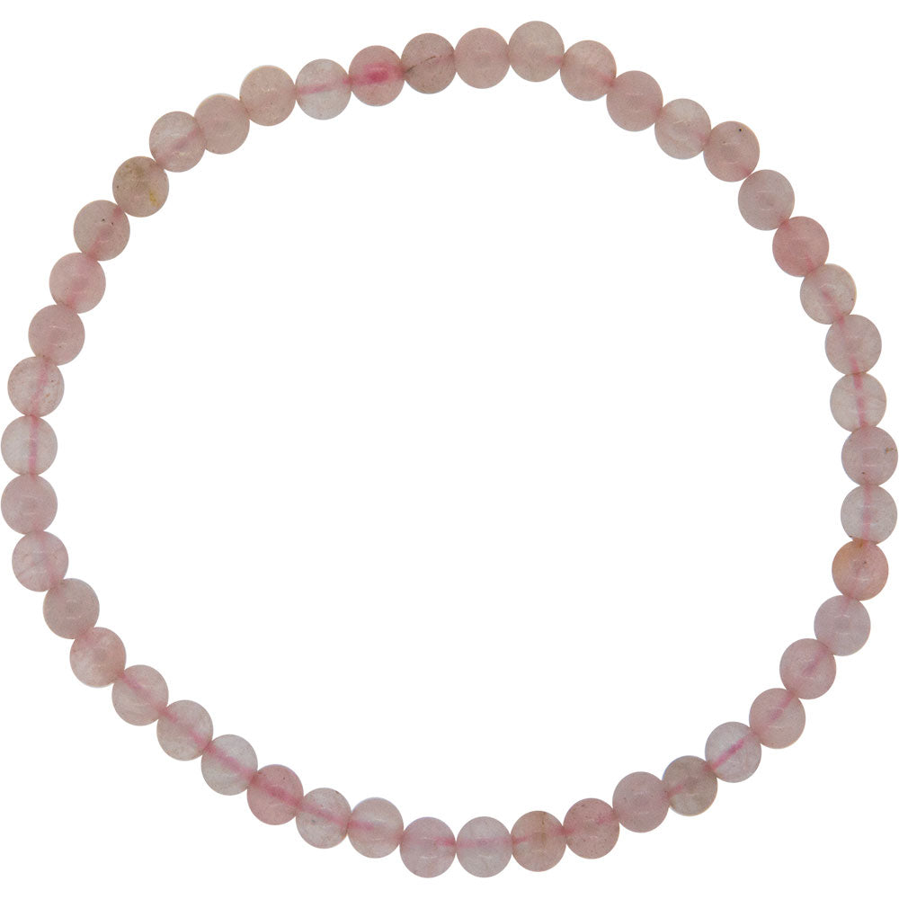 Rose Quartz Gemstone Bracelet 4mm