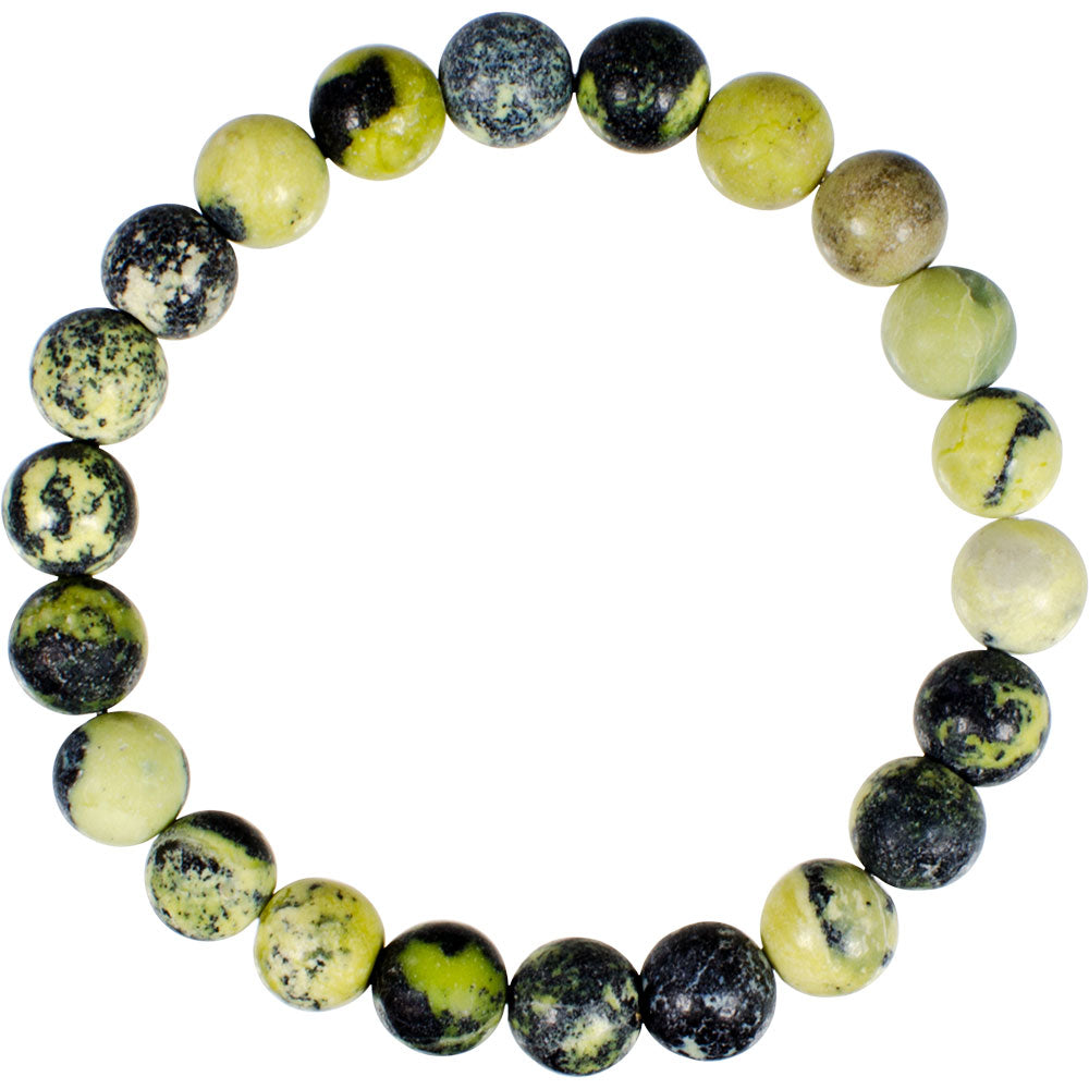 Serpentine Gemstone Bracelet 8mm