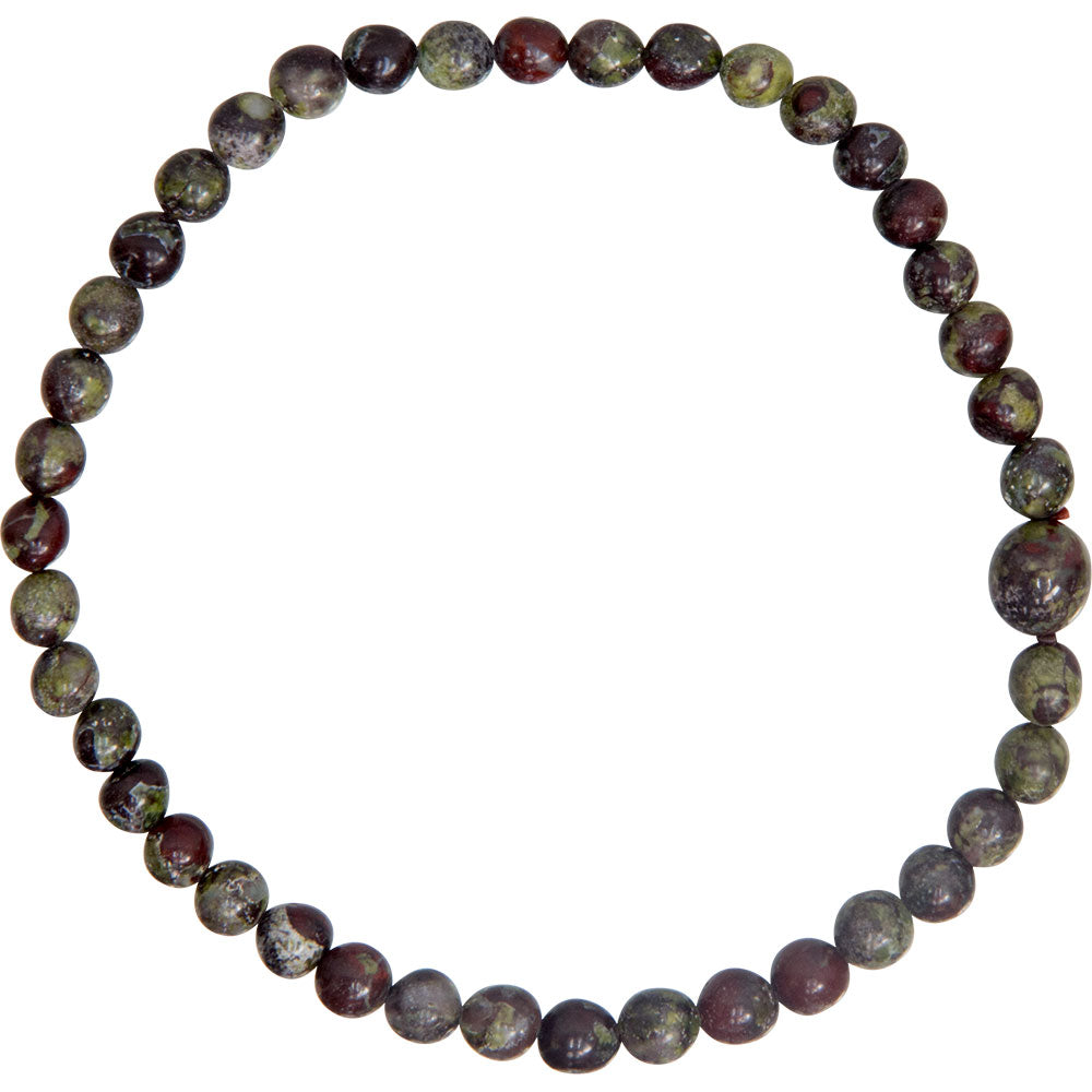 Dragon Blood Jasper Gemstone Bracelet 4mm