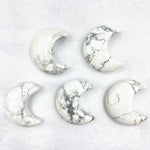 Howlite Crescent Moon