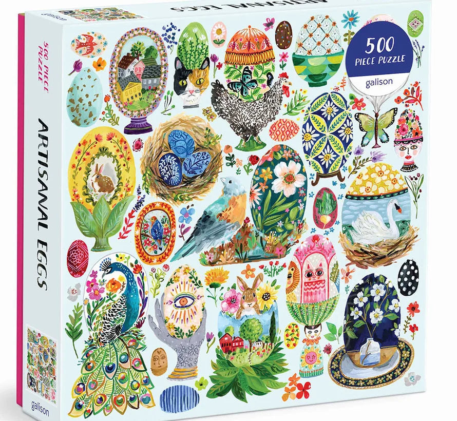 Galison Artisanal Eggs 500 Pc Puzzle