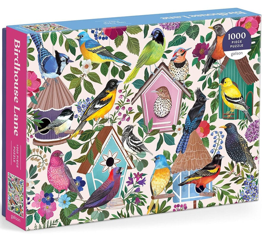 Galison Birdhouse Lane 1000 Pc Puzzle