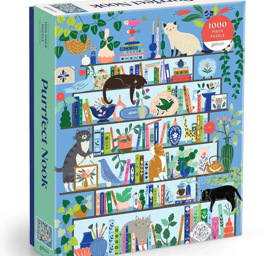 Galison Purrfect Nook 1000 Pc Puzzle