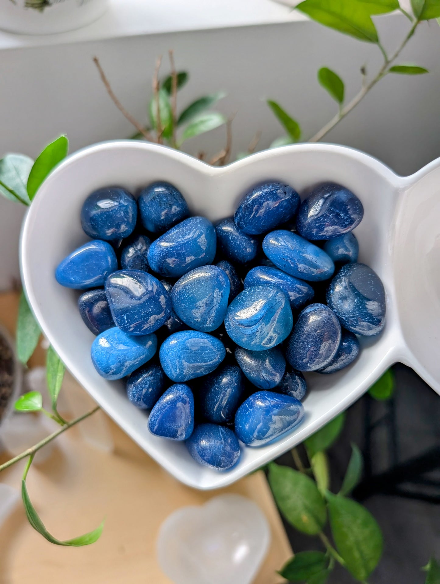 Blue Onyx Tumbled Gemstone
