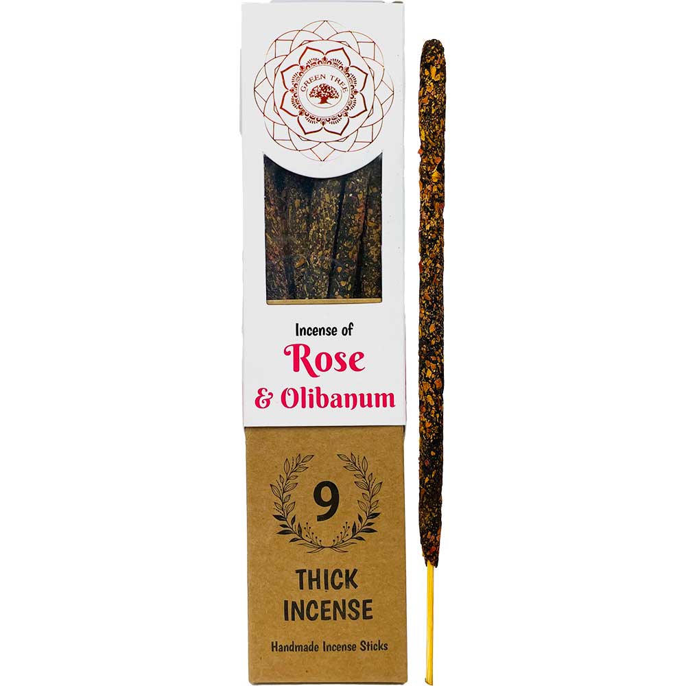 Green Tree Botanical Incense Rose & Olibanum - One Stick