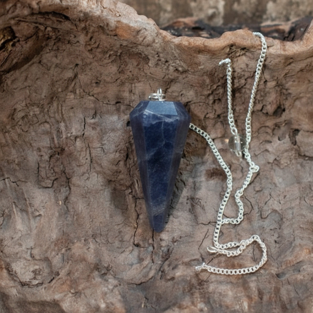 Iolite Faceted Pendulum