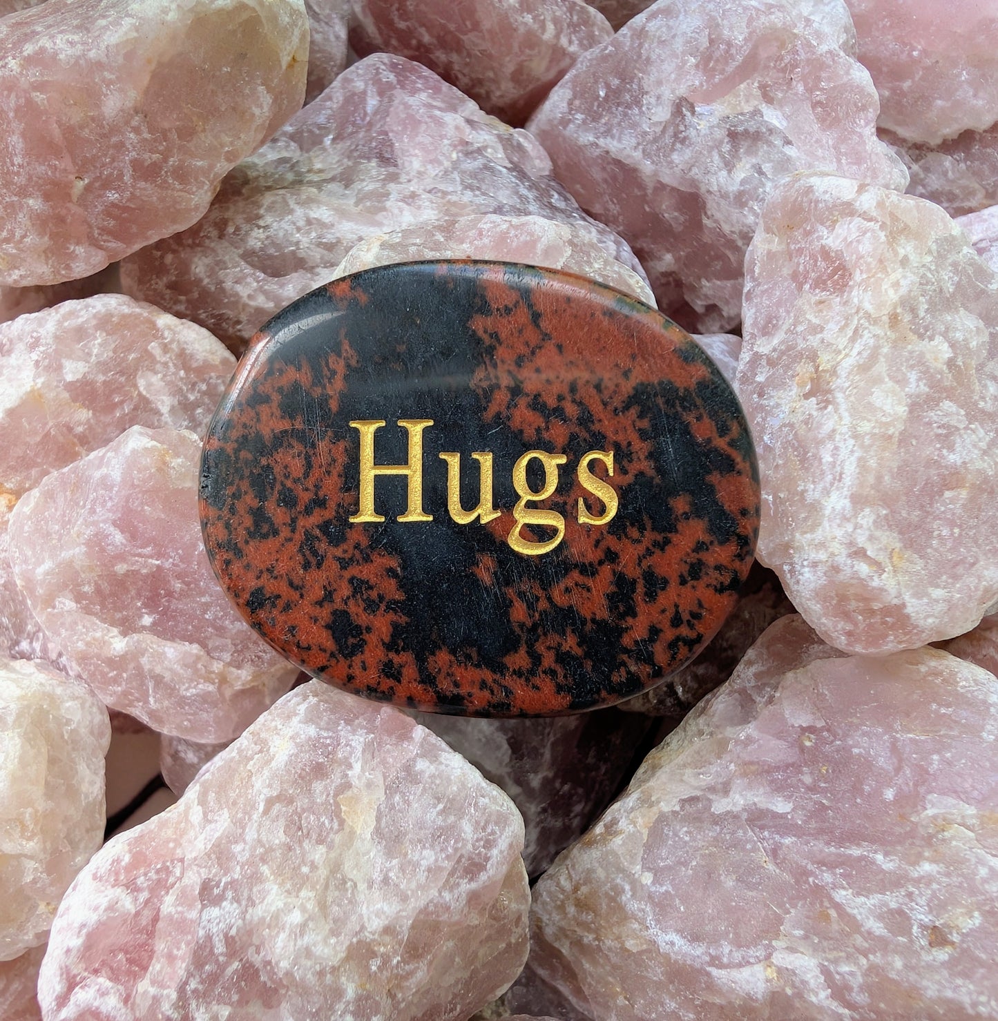 Wishing Gemstone - Hugs (Mahogany Obsidian)