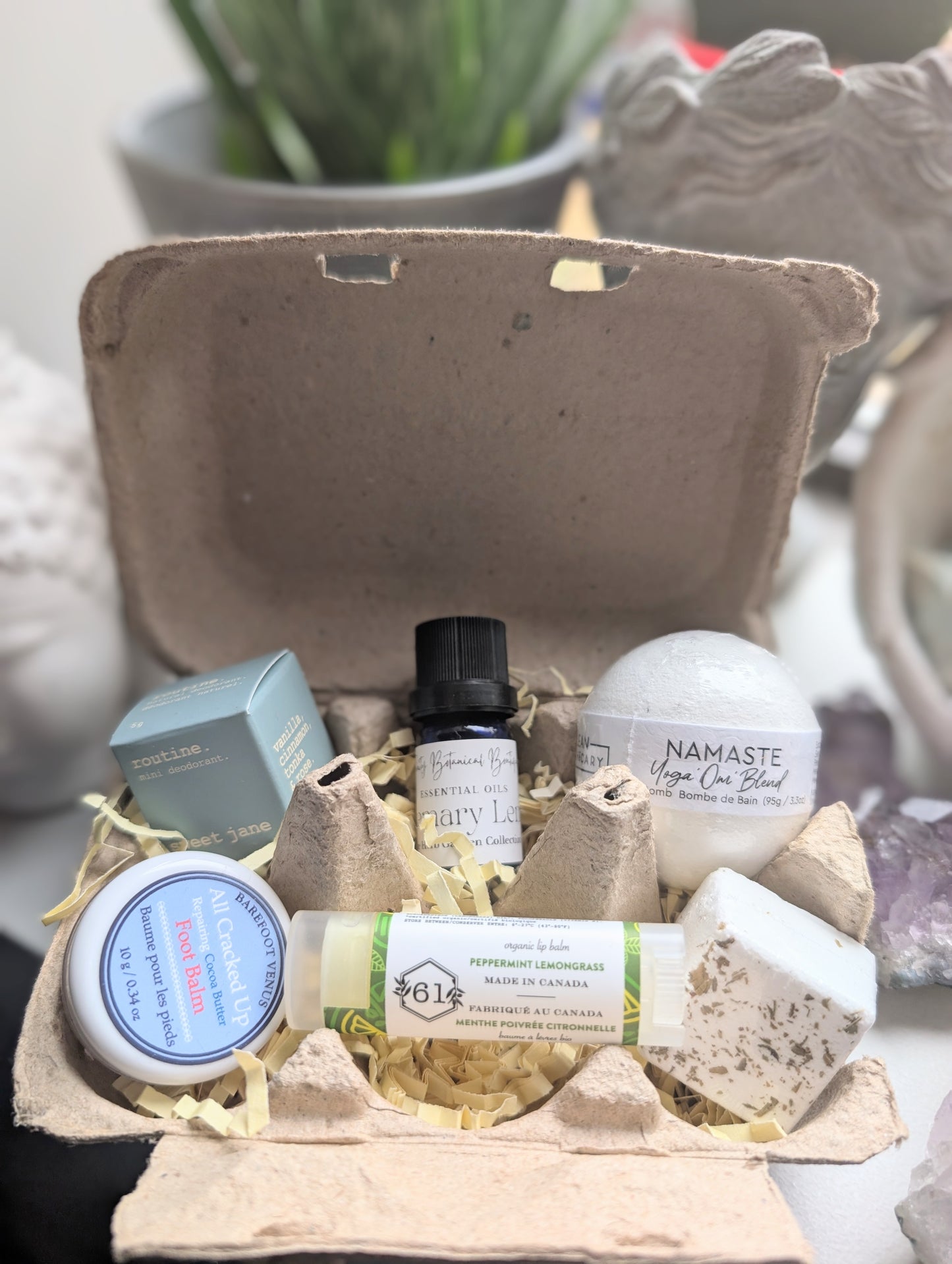 Egg Carton Gift Basket