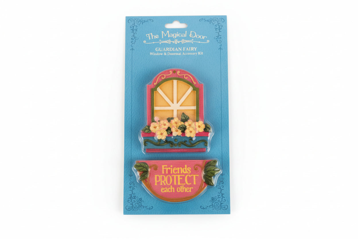 The Magical Door Guardian Fairy Window and Doormat Accessory Kit