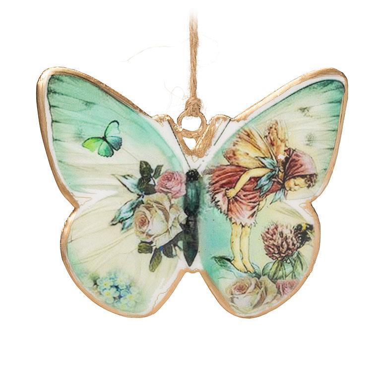 Fairy Butterfly Ornament - Floral Bee
