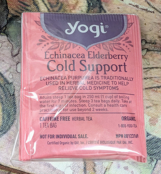 Yogi Echinacea Elderberry Cold Support Tea Sampler