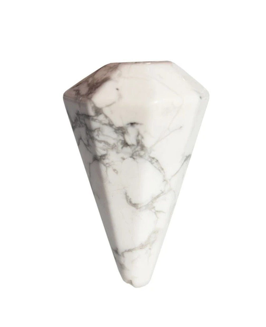 Howlite Faceted Pendulum