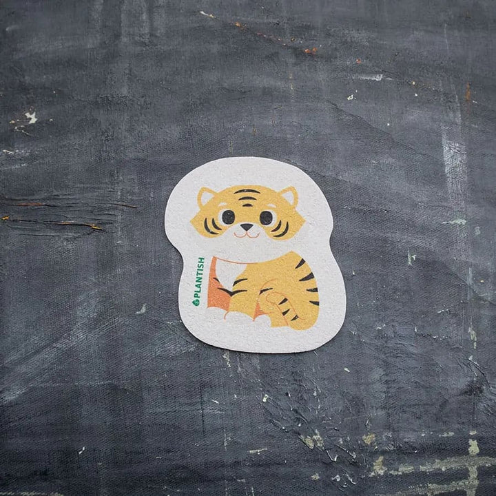 Plantish Pop Up Sponge - Tiger