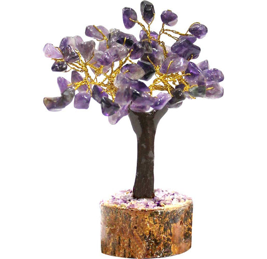 Gemstone Bonsai Tree (Amethyst) - 4.5"