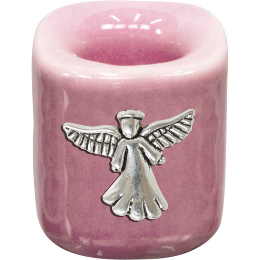 Pink Mini Candle Holder - Angel