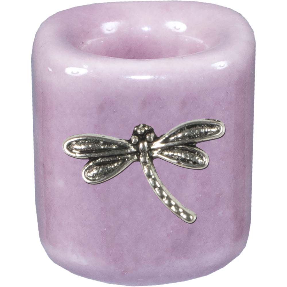 Pink Mini Candle Holder - Dragonfly